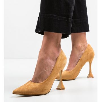 Pantofi dama Jorio Camel