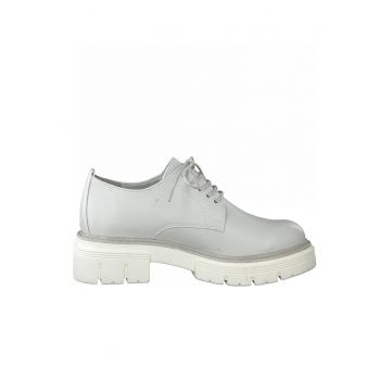 Pantofi de piele ecologica cu toc masiv