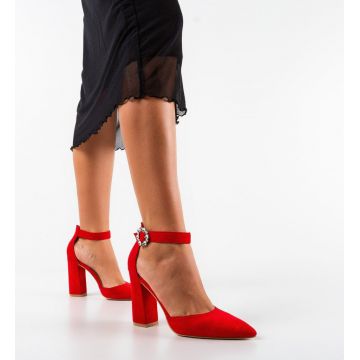 Pantofi cu toc Donga Rosii