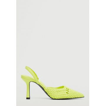 Pantofi slingback cu aspect impletit Paris