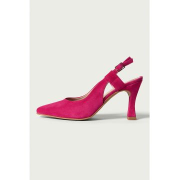 Pantofi slingback de piele