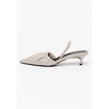 Pantofi slingback de piele cu toc kitten Code Stretch Pantofi slingback de piele cu toc kitten Code Stretch