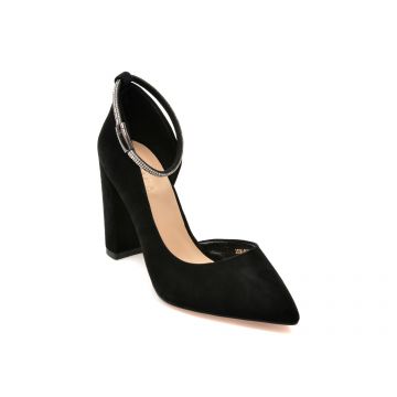 Pantofi EPICA negri, 2536, din piele intoarsa Pantofi EPICA negri, 2536, din piele intoarsa