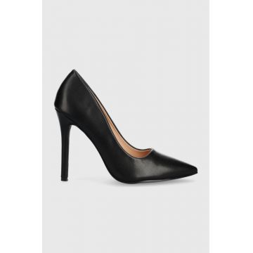 Answear Lab pantofi cu toc culoarea negru