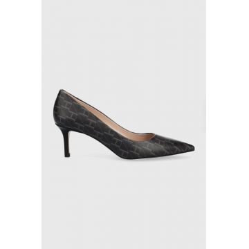 HUGO pantofi cu toc Ines Pump 60-m culoarea negru,