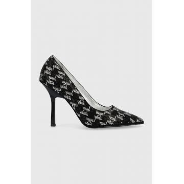 Karl Lagerfeld pantofi cu toc Sarabande culoarea negru Karl Lagerfeld pantofi cu toc Sarabande culoarea negru