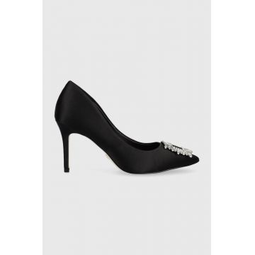 Aldo pantofi cu toc Platine culoarea negru
