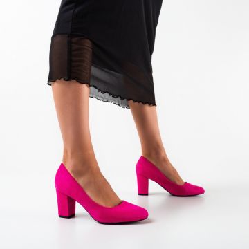 Pantofi cu toc Oliva Fuchsia