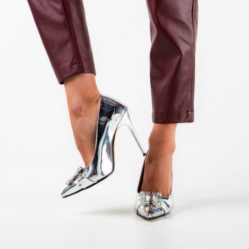 Pantofi dama Olurum Argintii