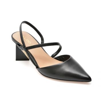 Pantofi ALDO negri, SUZETTE001, din piele naturala si piele ecologica Pantofi ALDO negri, SUZETTE001, din piele naturala si piele ecologica
