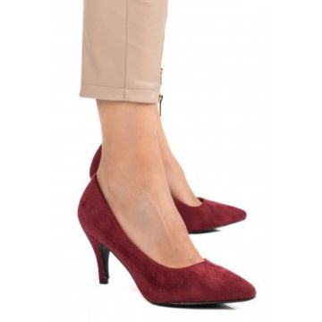 PANTOFI MAROON SUEDE FSPW007