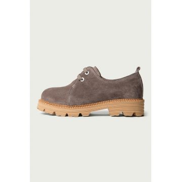 Pantofi uni de piele intoarsa Pantofi uni de piele intoarsa
