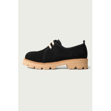 Pantofi uni de piele intoarsa Pantofi uni de piele intoarsa