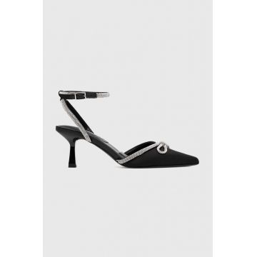 Aldo pantofi cu toc Papiona culoarea negru, cu toc deschis