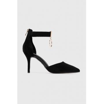 Answear Lab pantofi cu toc culoarea negru