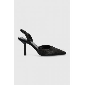 Answear Lab pantofi cu toc culoarea negru