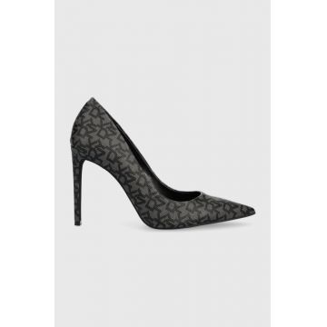 Dkny pantofi cu toc Mabi culoarea gri Dkny pantofi cu toc Mabi culoarea gri