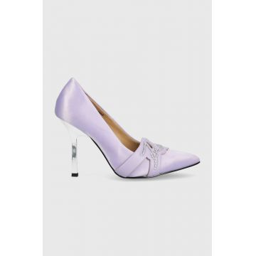 Karl Lagerfeld pantofi cu toc Kl30919t Sarabande culoarea violet