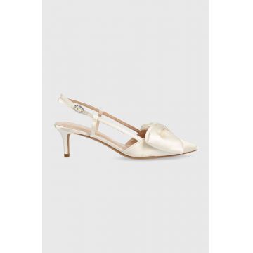 Kate Spade pantofi cu toc Marseille culoarea bej, cu toc deschis