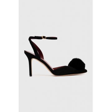 Kate Spade tocuri din piele intoarsa Amour Pom culoarea negru