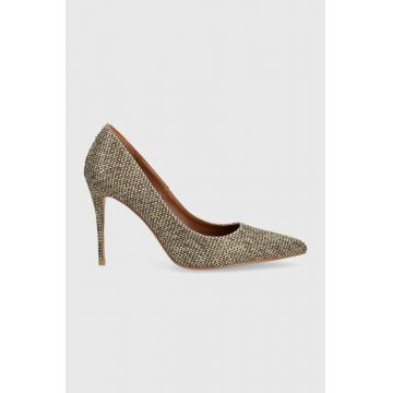 Kurt Geiger London pantofi cu toc Belgravia culoarea auriu