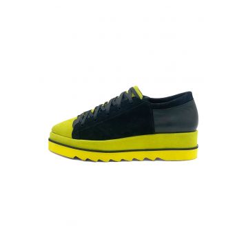 Pantofi casual din piele si piele intoarsa Pantofi casual din piele si piele intoarsa