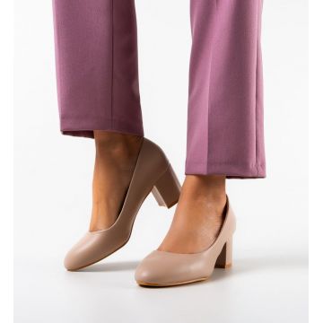 Pantofi cu toc Okal Nude