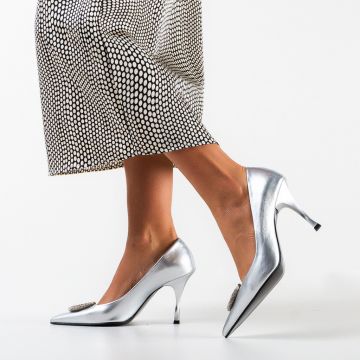 Pantofi dama Aamina Argintii Pantofi dama Aamina Argintii
