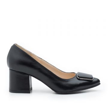 Pantofi eleganți damă din piele naturală - 2176 Negru Box Pantofi eleganți damă din piele naturală - 2176 Negru Box