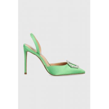 Steve Madden pantofi cu toc Vionnet culoarea verde, SM11001965