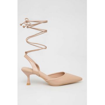 Answear Lab pantofi cu toc Culoarea bej Answear Lab pantofi cu toc Culoarea bej