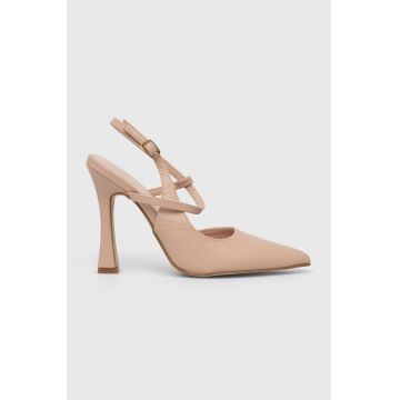 Answear Lab pantofi cu toc culoarea bej Answear Lab pantofi cu toc culoarea bej