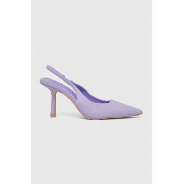 Answear Lab pantofi cu toc culoarea violet