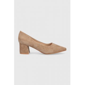 Answear Lab pumps culoarea bej