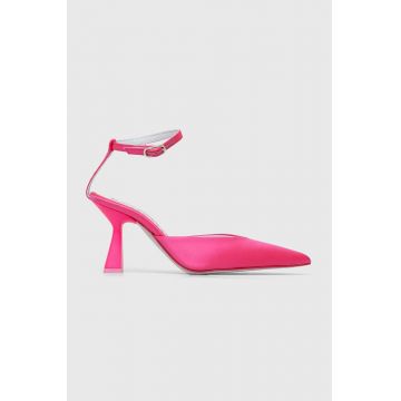 Chiara Ferragni pantofi cu toc CF3142_012 culoarea roz, CF DECOLLETE