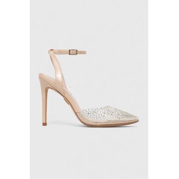Buffalo pantofi cu toc Juliette Glam culoarea bej Buffalo pantofi cu toc Juliette Glam culoarea bej