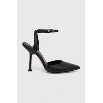 MICHAEL Michael Kors stilettos de piele Imani culoarea negru, 40R3IMHP1L