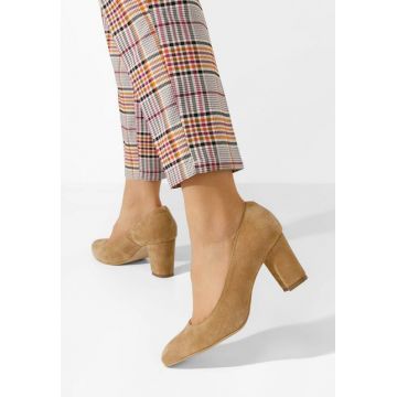 Pantofi dama piele Sienna camel
