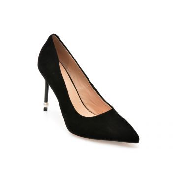 Pantofi EPICA negri, V39M1, din piele intoarsa Pantofi EPICA negri, V39M1, din piele intoarsa