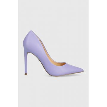 Steve Madden stilettos de piele Vaze culoarea violet, SM19000016