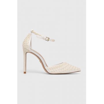 Aldo pantofi cu toc Derperla culoarea alb Aldo pantofi cu toc Derperla culoarea alb