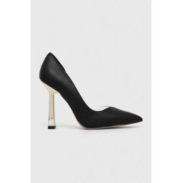 Aldo pantofi cu toc Paisley culoarea negru, 13568606.Paisley Aldo pantofi cu toc Paisley culoarea negru, 13568606.Paisley