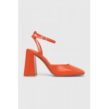 Aldo pumps Ingenue culoarea portocaliu, cu toc drept, cu toc deschis