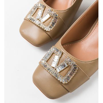 Pantofi dama Strickl Bej