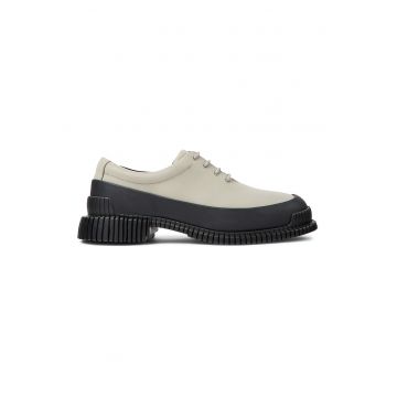 Pantofi din piele cu model colorblock Pantofi din piele cu model colorblock