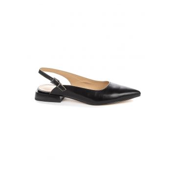 Pantofi din piele ecologica cu bareta slingback