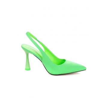 Pantofi slingback cu toc inalt