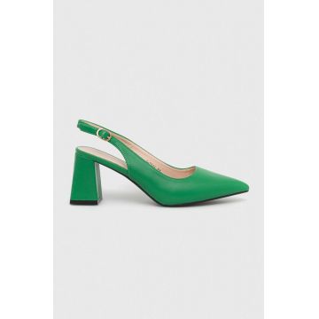 Answear Lab pumps culoarea verde