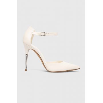 Dkny stilettos de piele VEATA culoarea bej, K1361246