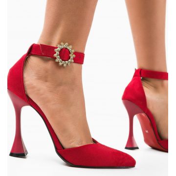 Pantofi dama Nonac Rosii 2